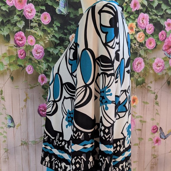 Kim Rogers Floral Bolero Jacket Size 12 - Picture 2 of 6